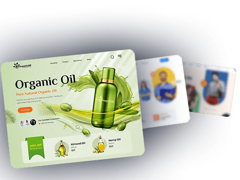 UI/UX design project mockup