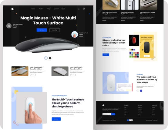 Apple Magic Mouse Website Landing Page