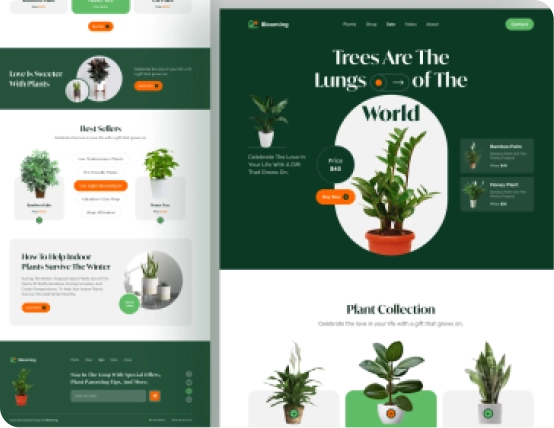 Plant Shop E-Commerce Landing Page