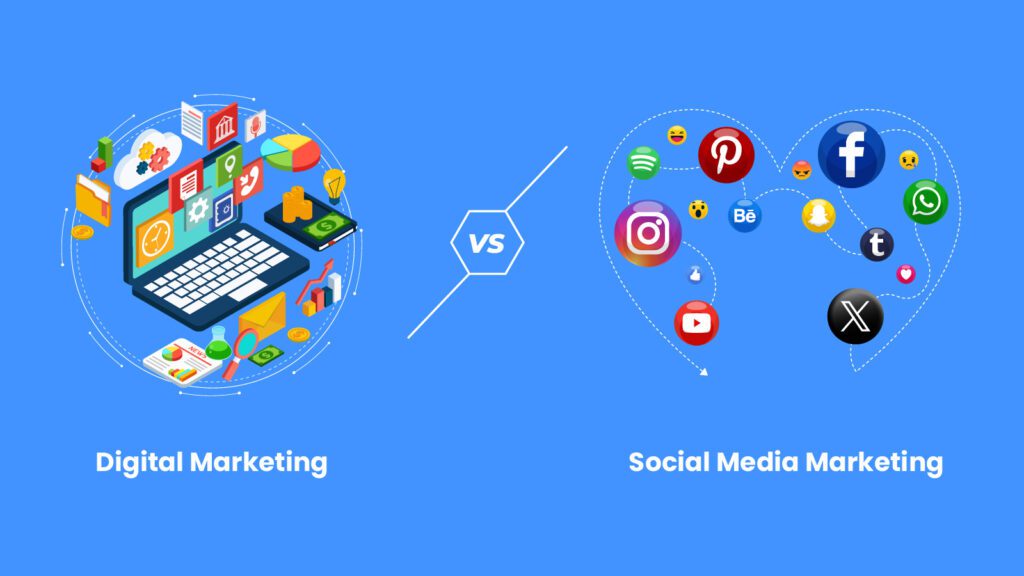 Key Difference Between Digital Marketing VS Social Media Marketing
