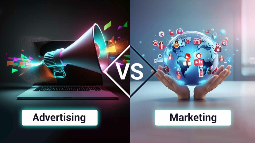 Differences Between Advertising Vs Marketing
